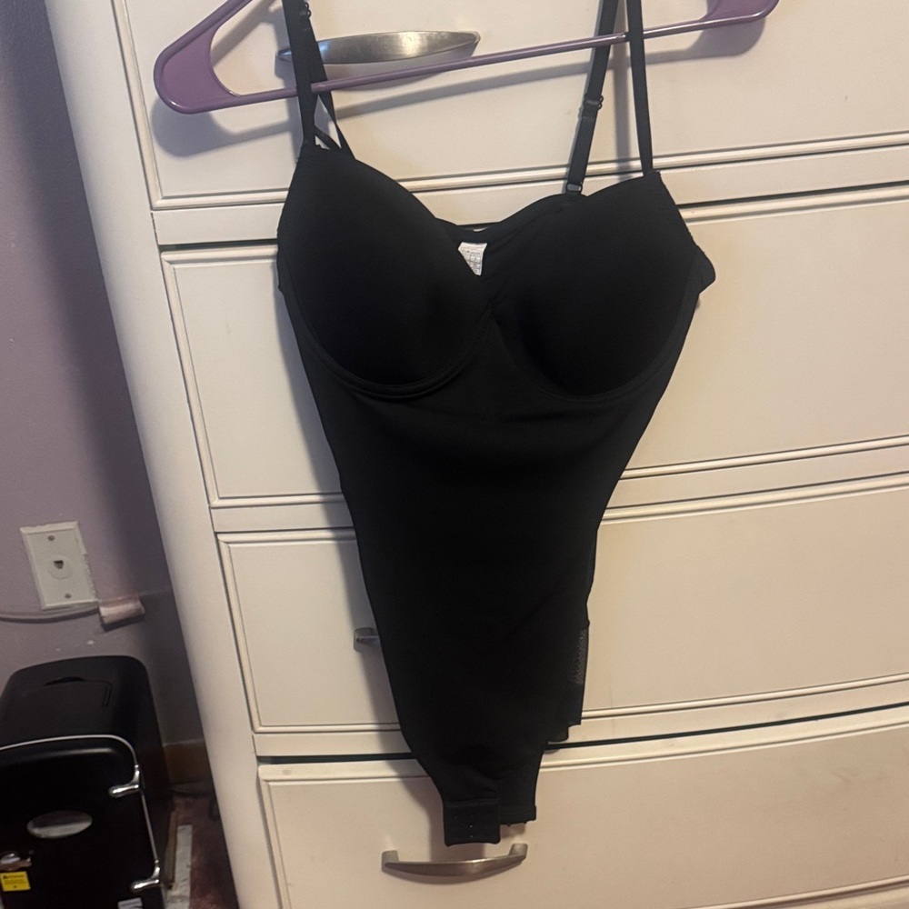 Black Bodysuit with Spaghetti Straps